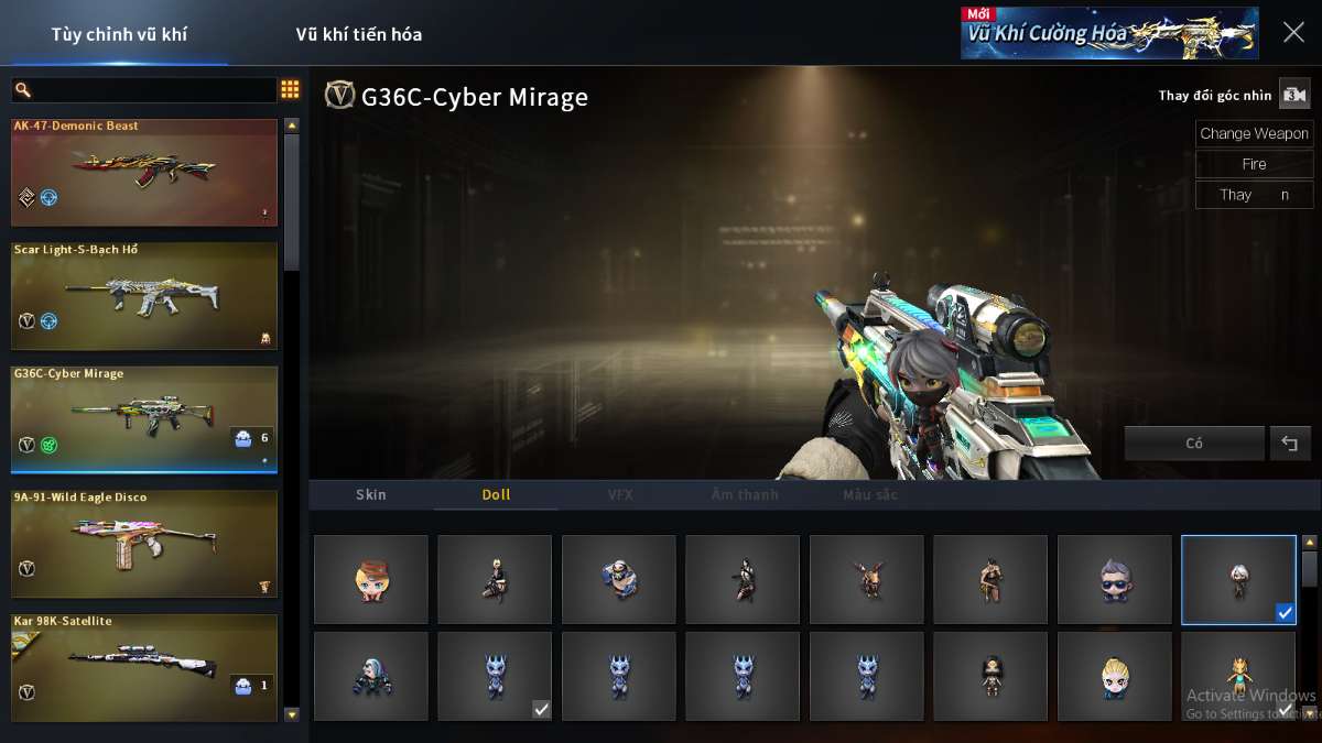 shop acc cf uy tin gia re